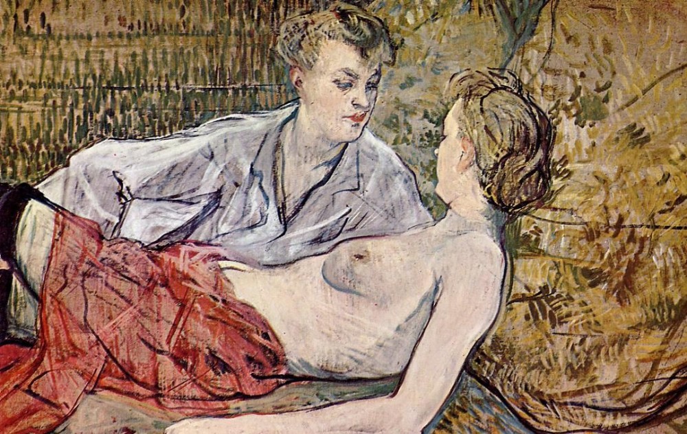 Two Friends by Henri de Toulouse-Lautrec