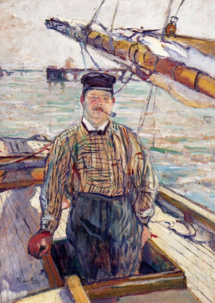 Emile Davoust by Henri de Toulouse-Lautrec