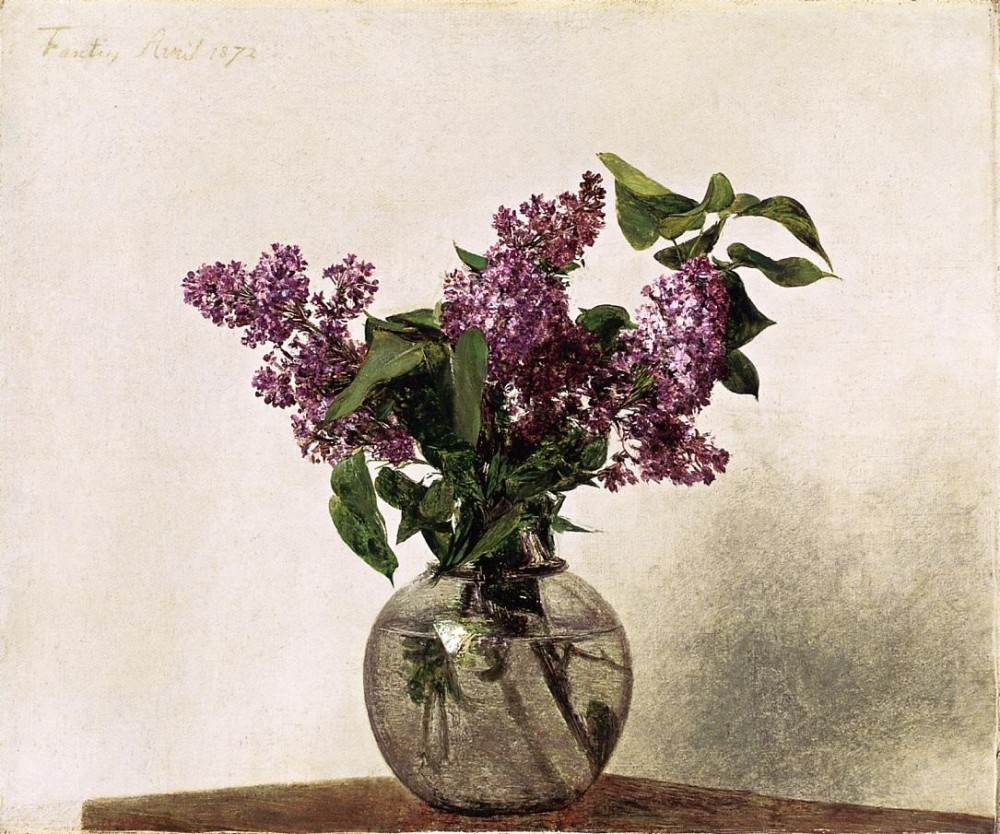 Lilacs 1872 by Henri Fantin-Latour