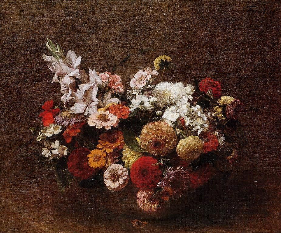 Bouquet of Flowers by Henri Fantin-Latour