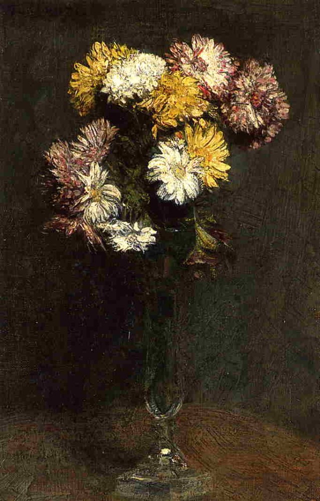 Chrysanthemums3 by Henri Fantin-Latour