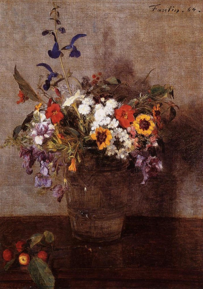 Diverse Flowers by Henri Fantin-Latour