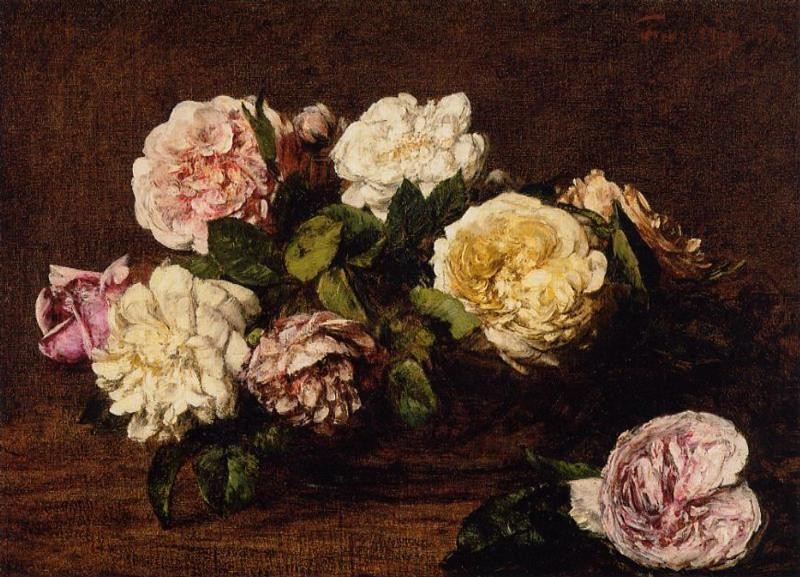 Flowers Roses by Henri Fantin-Latour