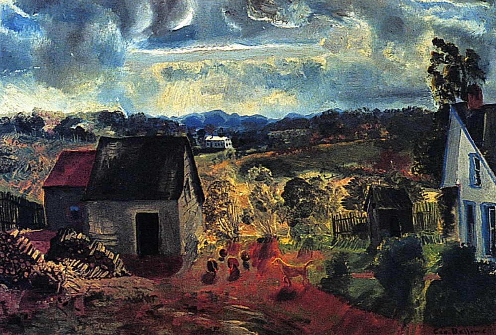 The Village On The Hill by George Wesley Bellows