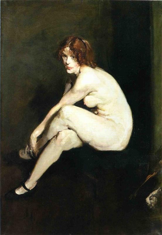 Nude With White Shawl by George Wesley Bellows