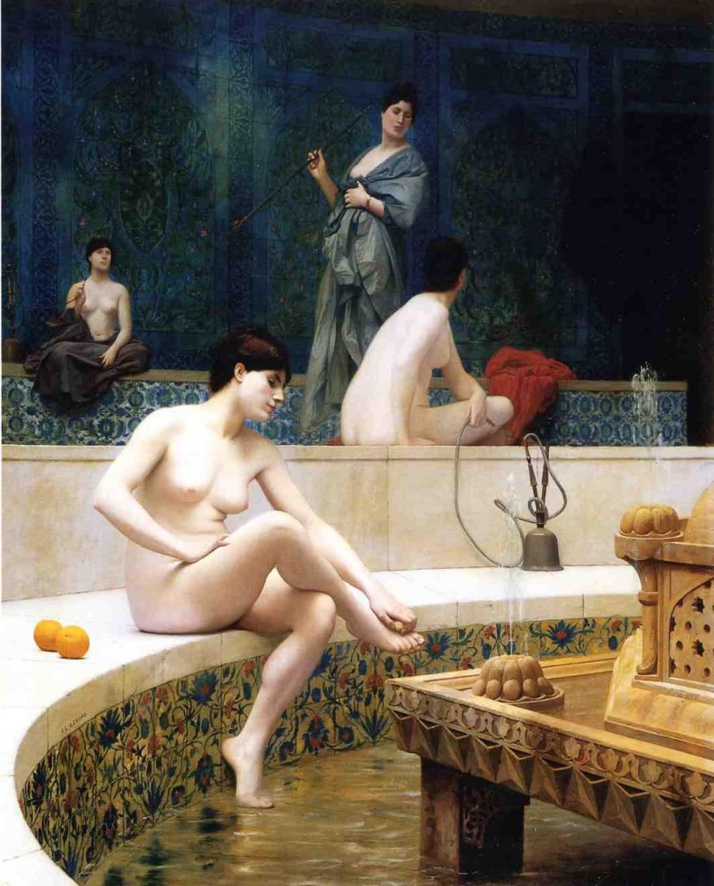 The Harem Bathing by Jean-Léon Gérôme