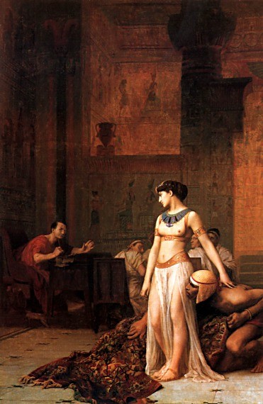 Cleopatra Before Caesar by Jean-Léon Gérôme