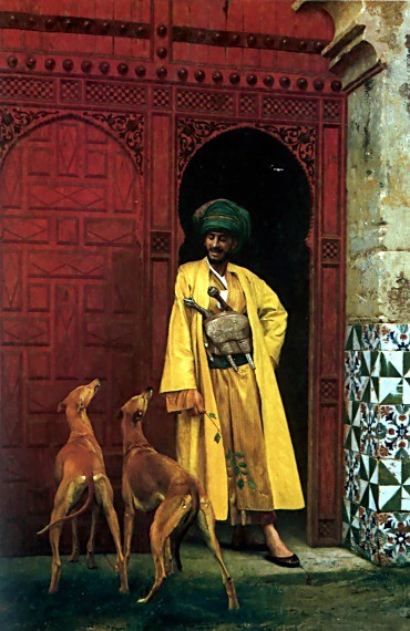 An Arab and his Dog by Jean-Léon Gérôme