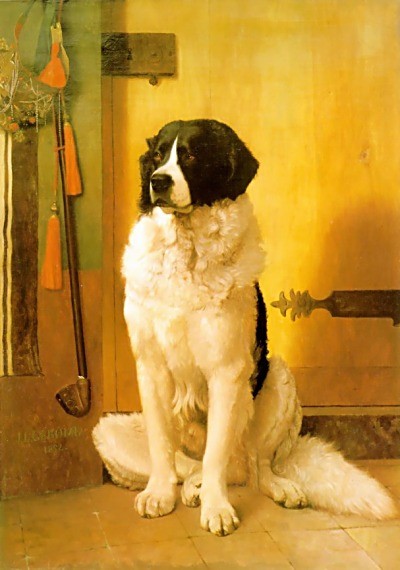 Study of a Dog by Jean-Léon Gérôme