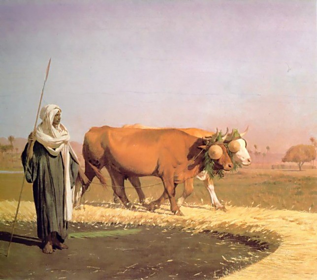 Treading out the Grain in Egypt by Jean-Léon Gérôme