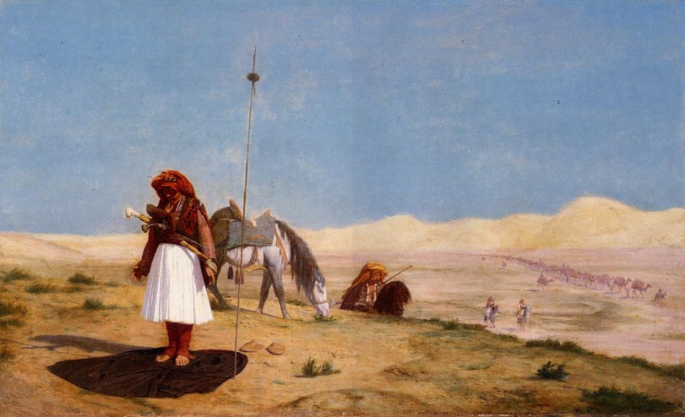 Prayer in the Desert by Jean-Léon Gérôme