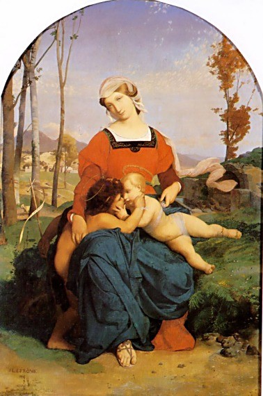 The Virgin the Infant Jesus and St John by Jean-Léon Gérôme