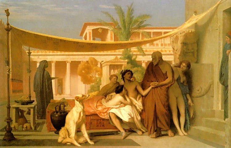 Socrates Seeking Alcibiades in the House of Aspasia by Jean-Léon Gérôme