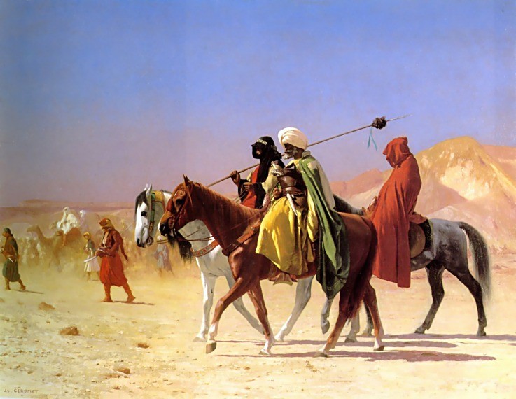 Arabs Crossing the Desert by Jean-Léon Gérôme
