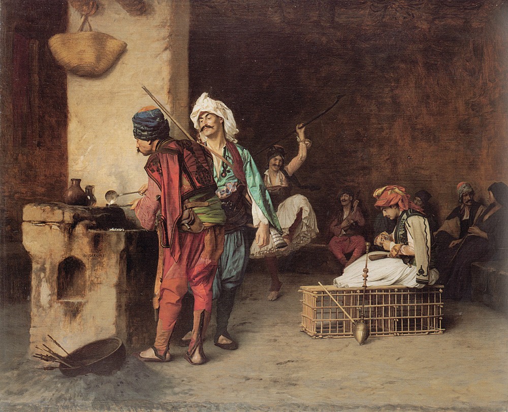 A Cafe In Cairo by Jean-Léon Gérôme