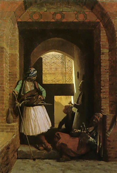 Arnauts of Cairo at the Gate of Bab-el-Nasr by Jean-Léon Gérôme