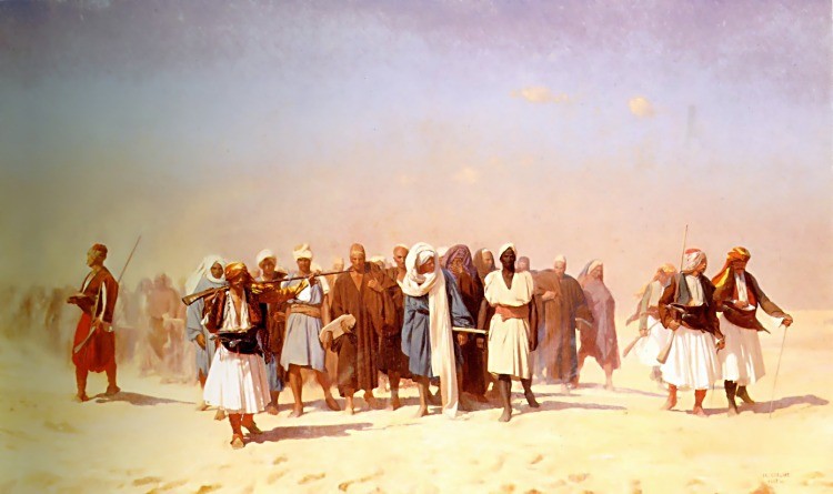 Egyptian Recruits Crossing the Desert by Jean-Léon Gérôme