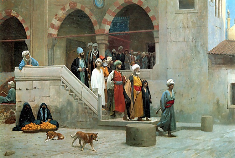 Leaving the Mosque by Jean-Léon Gérôme