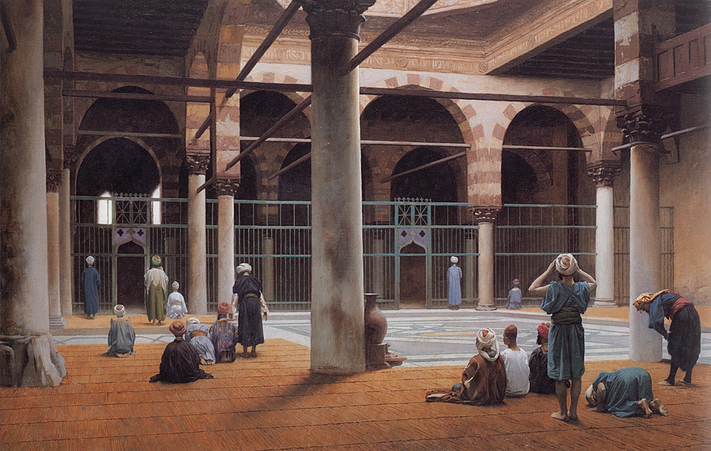 Interior of a Mosque by Jean-Léon Gérôme