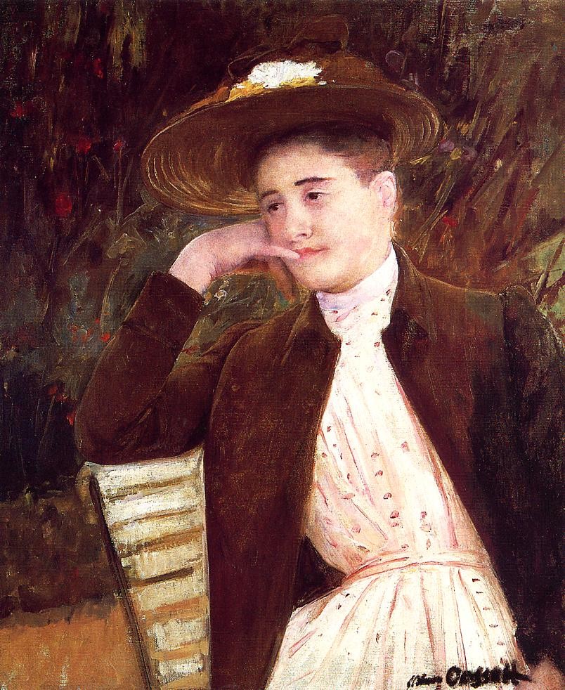 Celeste in a Brown Hat by Mary Stevenson Cassatt