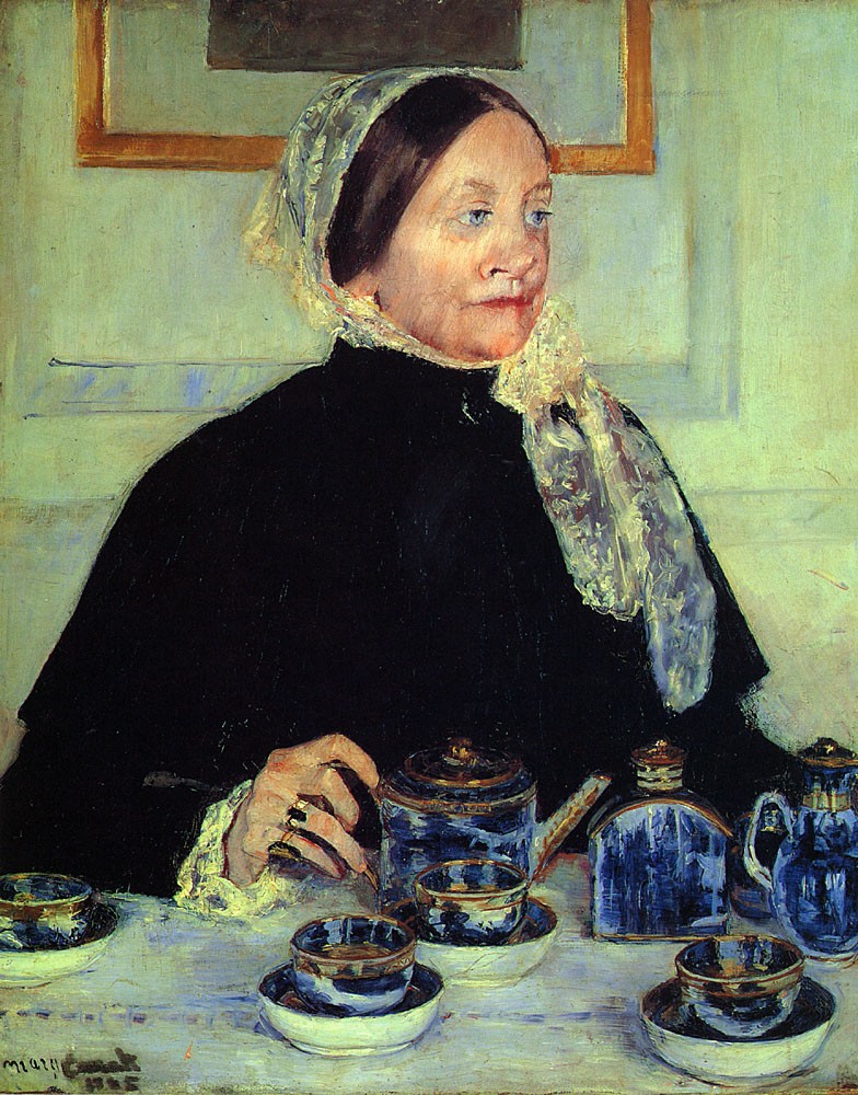 Lady at the Tea Table by Mary Stevenson Cassatt