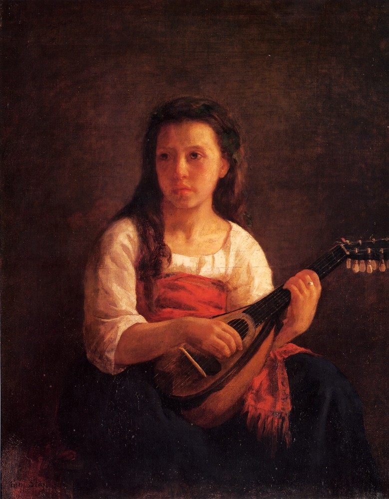The Mandolin Player by Mary Stevenson Cassatt