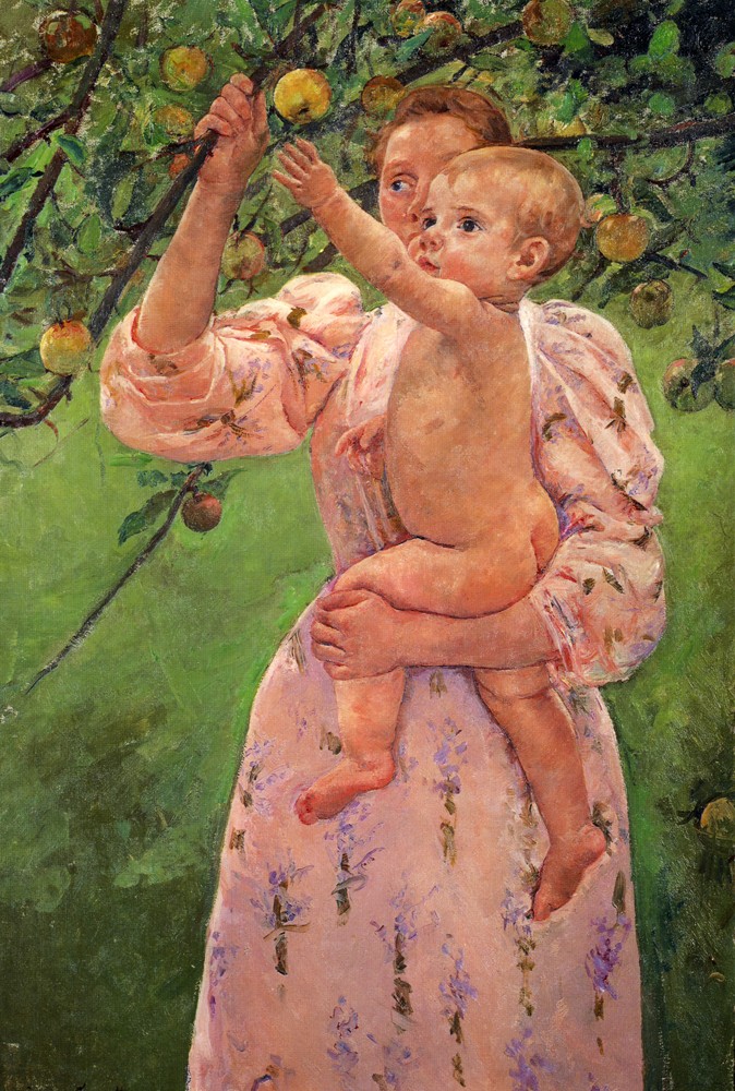 Baby Reaching For An Apple by Mary Stevenson Cassatt
