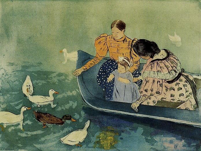 Feeding the Ducks by Mary Stevenson Cassatt