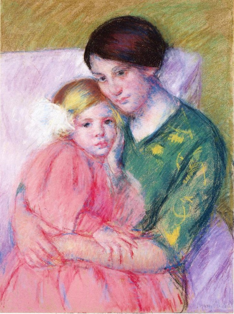 Mother and Child Reading by Mary Stevenson Cassatt