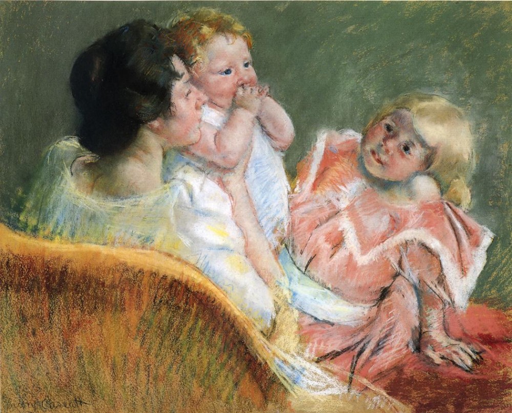 Mother and Children by Mary Stevenson Cassatt