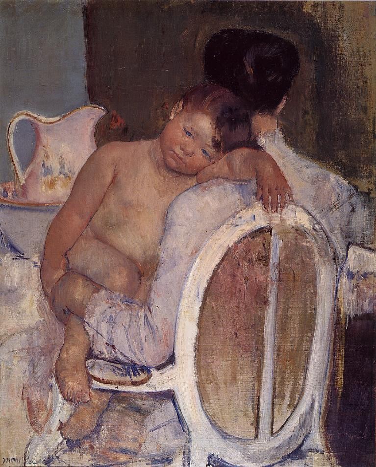Mother Holding a Child in Her Arms by Mary Stevenson Cassatt