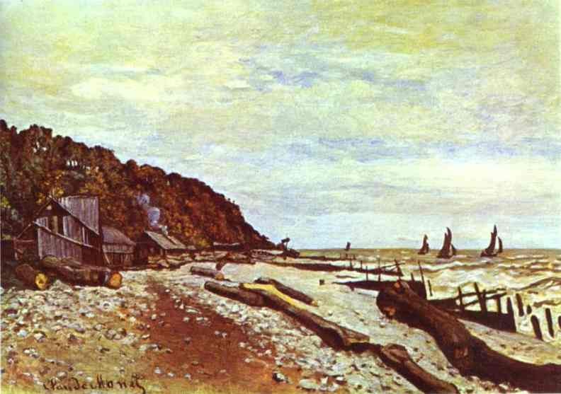 Shipyard near Honfleur by Oscar-Claude Monet