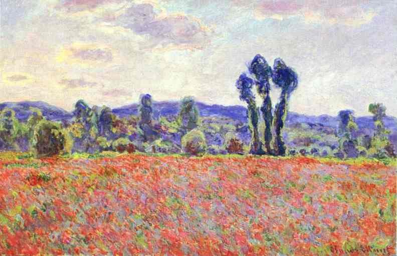 The Fields of Poppies by Oscar-Claude Monet