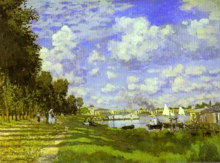 The Harbour at Argenteuil by Oscar-Claude Monet