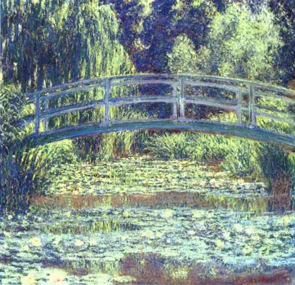 The Japanese Bridge by Oscar-Claude Monet
