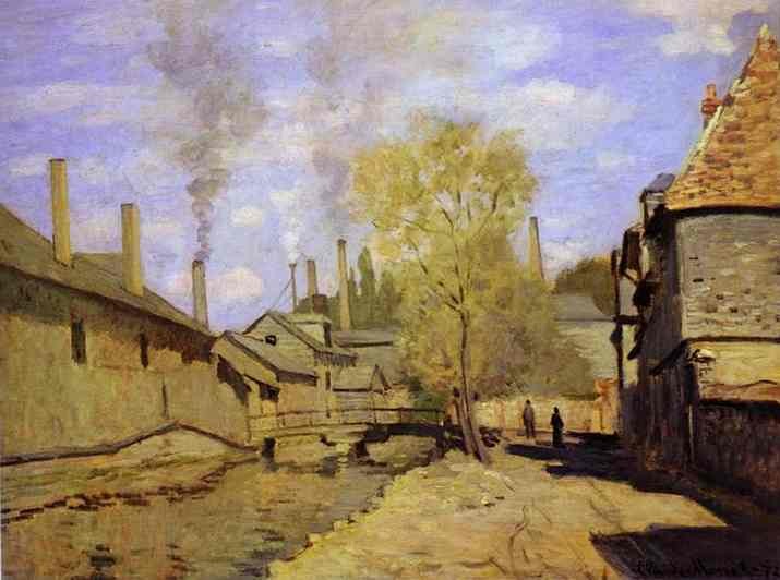 The Robec Stream, at Rouen by Oscar-Claude Monet