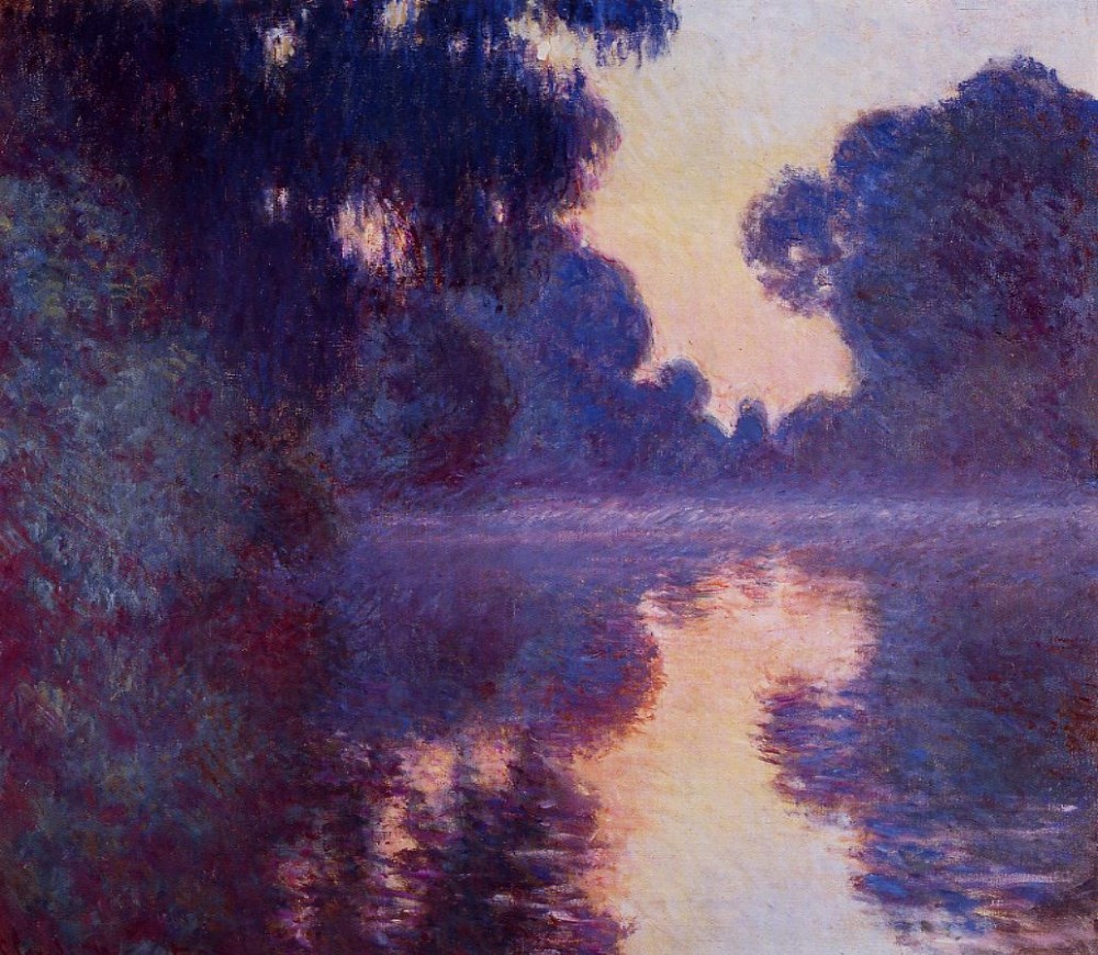 Arm of the Seine near Giverny at Sunrise by Oscar-Claude Monet