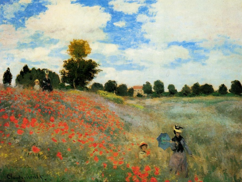 Poppies at Argenteuil by Oscar-Claude Monet