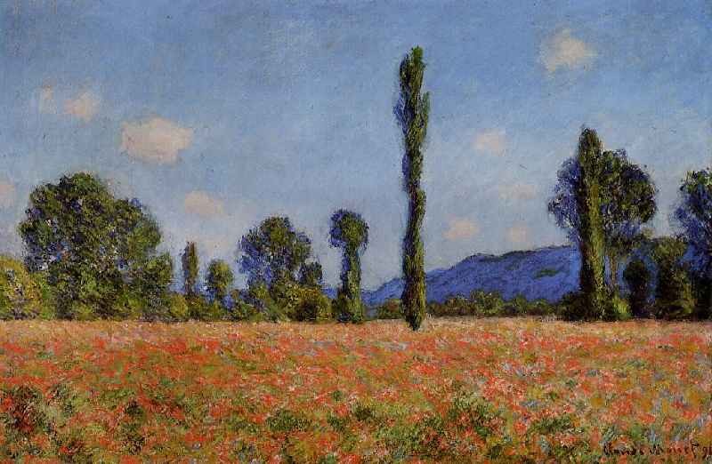 Poppy Field by Oscar-Claude Monet