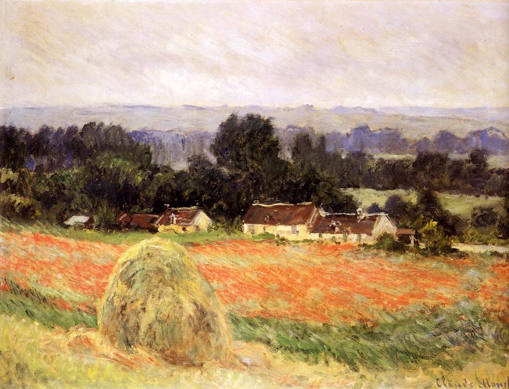 Haystack At Giverny by Oscar-Claude Monet