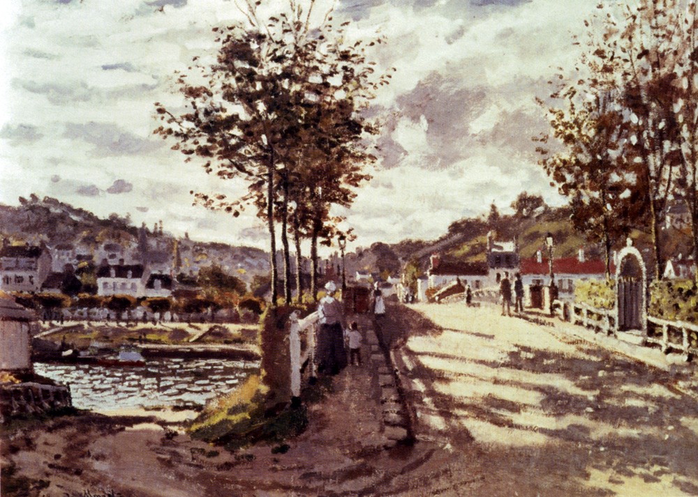 The Seine At Bougival by Oscar-Claude Monet