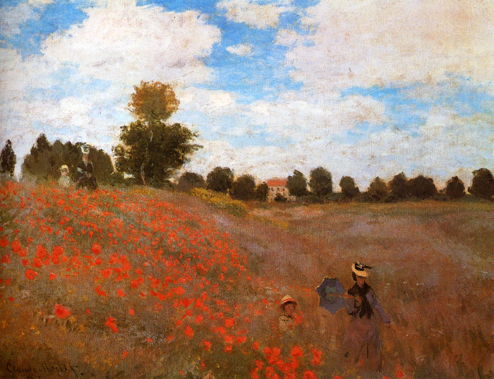 Wild Poppies Near Argenteuil by Oscar-Claude Monet