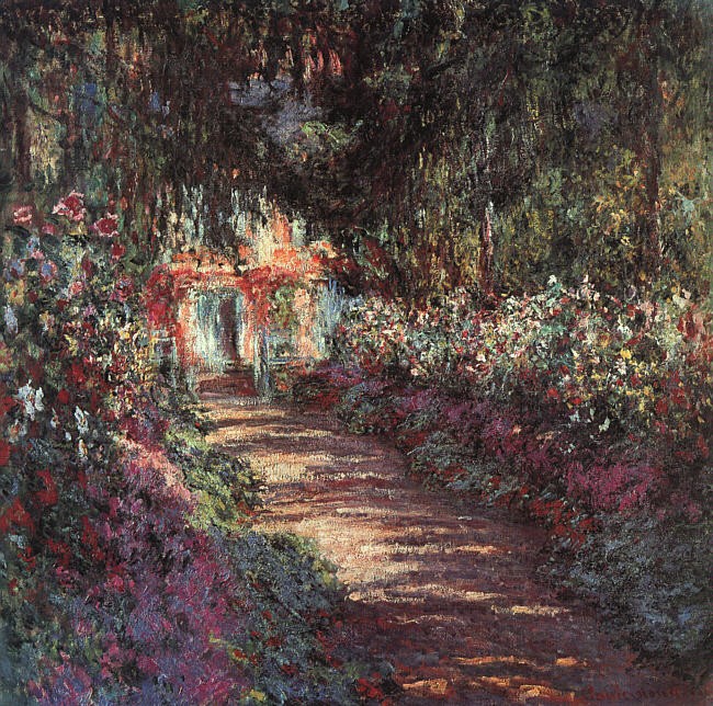 The Garden in Flower by Oscar-Claude Monet