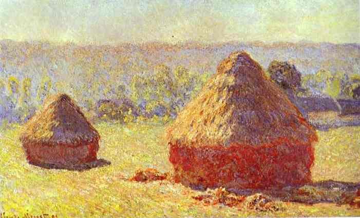 Haystack End of the Summer Morning by Oscar-Claude Monet