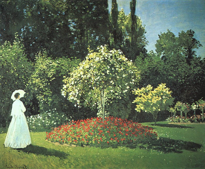 Jeanne-Marguerite Lecadre in the Garden by Oscar-Claude Monet