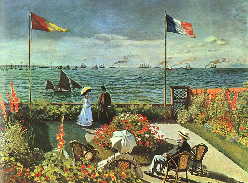 Terrace at St. Adresse by Oscar-Claude Monet