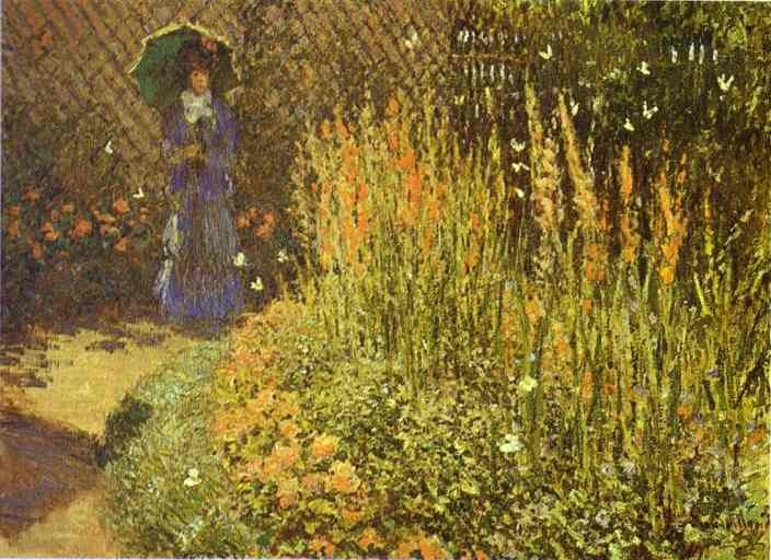 Gladioluses by Oscar-Claude Monet