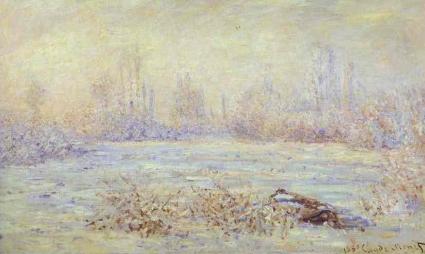 Hoarfrost, near Vétheuil by Oscar-Claude Monet