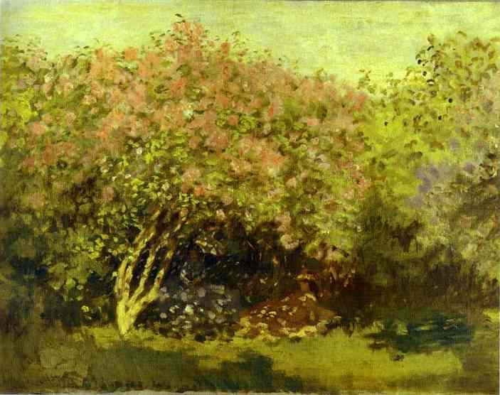 Lilacs in the Sun by Oscar-Claude Monet