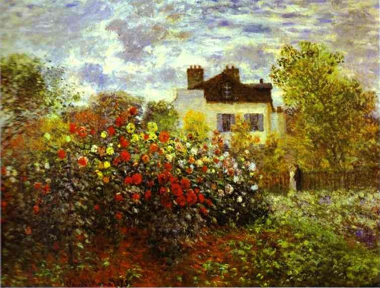 Monet's Garden at Argenteuil by Oscar-Claude Monet